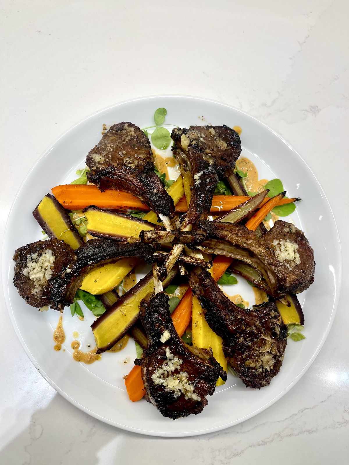 Garlic Butter Lamb Chops