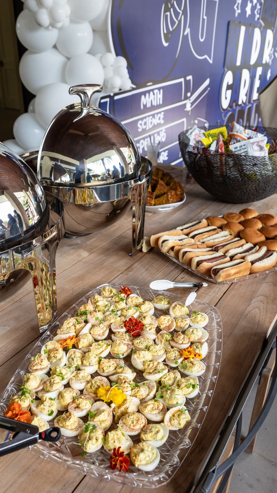 Deviled Eggs & Sliders