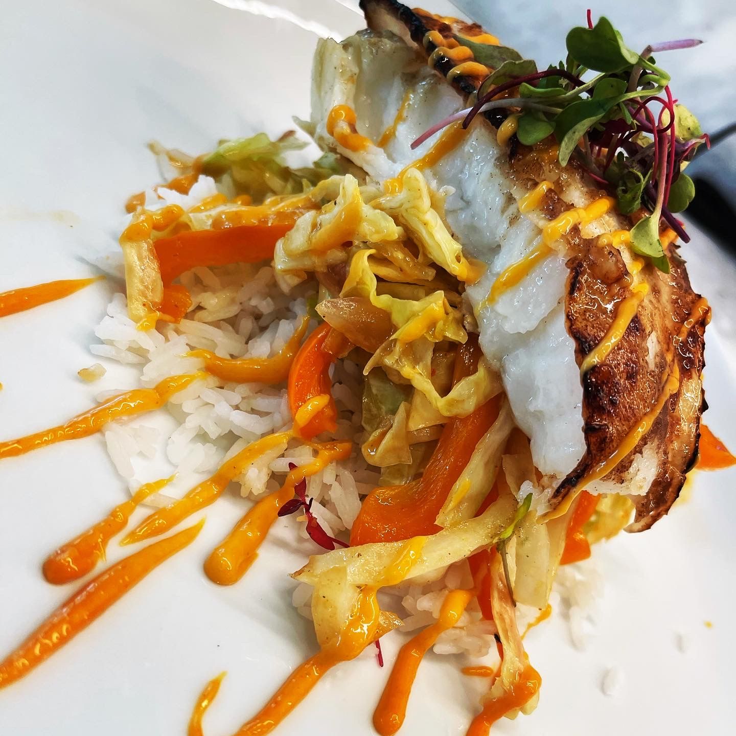 Roasted Seabass & Rice